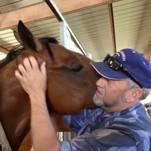 Mike Robbins, 2021 Inductee to the Texas Horse Racing Hall of Fame.