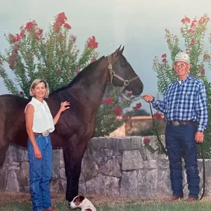 Tommy & Johanna Bullard, 2024 Inductees to the Texas Horse Racing Hall of Fame.
