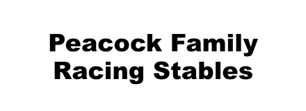 Peacock Family Racing Stables logo.